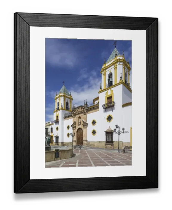 Framed Print : Church on Plaza del Socorro square, Ronda, Malaga province, Andalucia, Spain Framed Print : Church on Plaza del Socorro square, Ronda, Malaga province, Andalucia, Spain