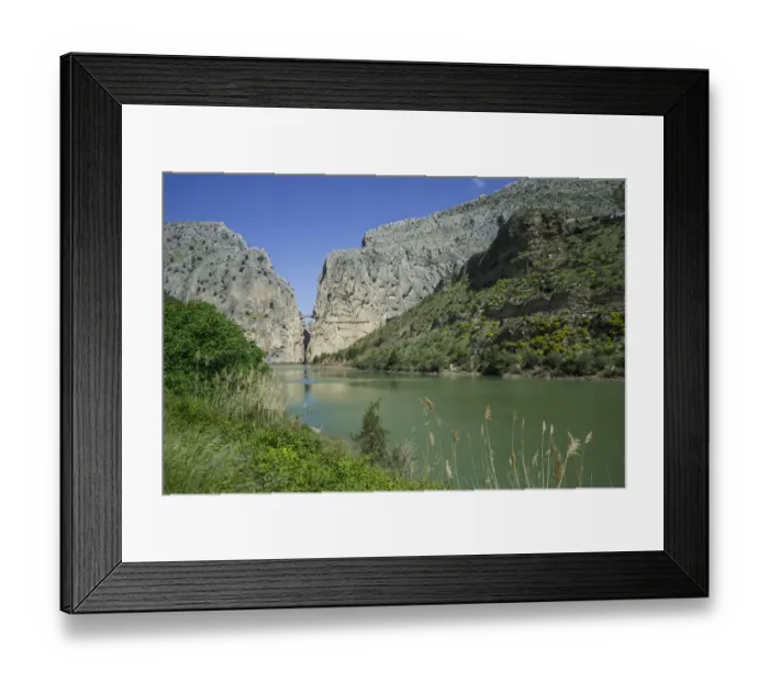 Framed Print : Rio Guadalhorce with Caminito del Rey via ferrata, Alora, Andalucia, Spain Canyon and Via Ferrata Framed Print : Rio Guadalhorce with Caminito del Rey via ferrata, Alora, Andalucia, Spain Canyon and Via Ferrata