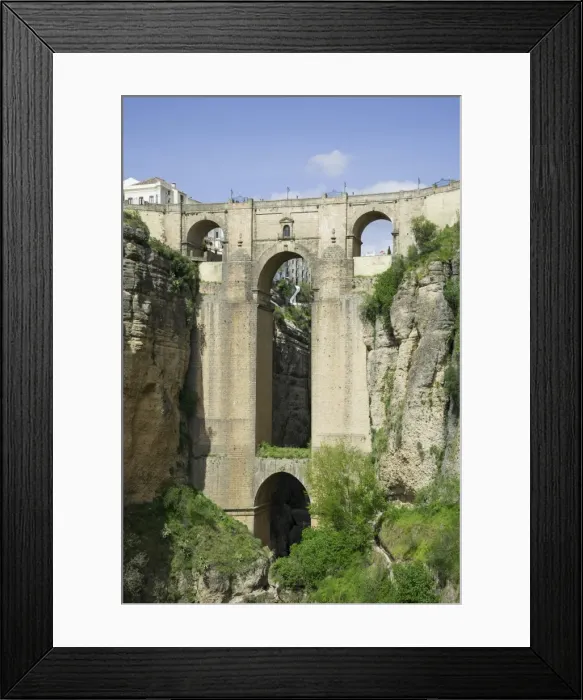 Framed Print : El Tajo Canyon and El Puente Nuevo bridge, Ronda, Malaga province, Andalucia, Spain Framed Print : El Tajo Canyon and El Puente Nuevo bridge, Ronda, Malaga province, Andalucia, Spain