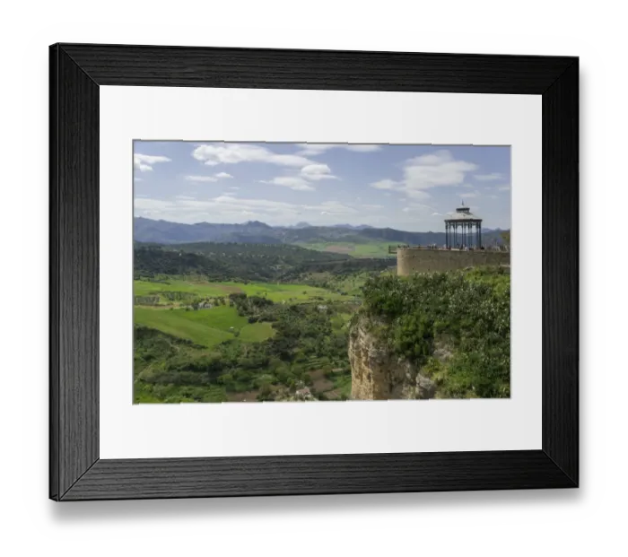 Framed Print : Viewing platform, Ronda, Malaga province, Andalucia, Spain Framed Print : Viewing platform, Ronda, Malaga province, Andalucia, Spain