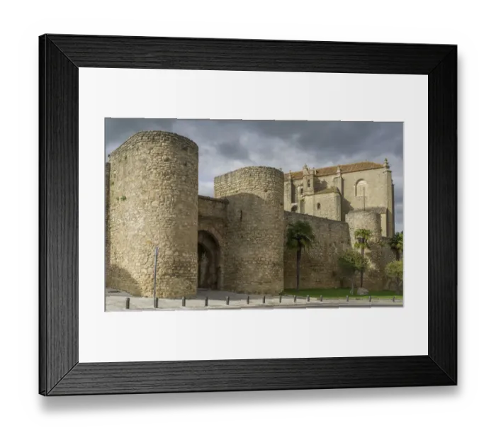 Framed Print : Gate and ramparts of Almocabar, next to the Church of Espiritu Santo, Ronda, Malaga province, Andalucia, Spain Framed Print : Gate and ramparts of Almocabar, next to the Church of Espiritu Santo, Ronda, Malaga province, Andalucia, Spain