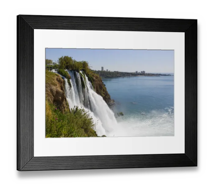 Framed Print : Lower Dueden Waterfall, Lara, Antalya, Antalya Province, Turkey