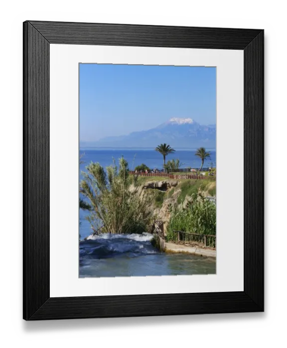 Framed Print : Lower Dueden Waterfall, in front of Tahtali Dagi Mountain, Lara, Antalya, Antalya Province, Turkey Framed Print : Lower Dueden Waterfall, in front of Tahtali Dagi Mountain, Lara, Antalya, Antalya Province, Turkey