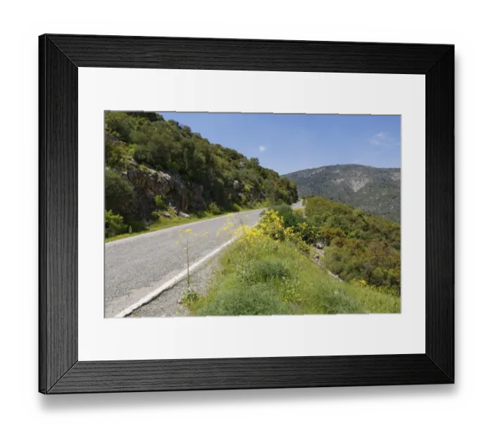 Framed Print : Road to Termessos, Taurus Mountains, Termessos, Antalya Province, Turkey