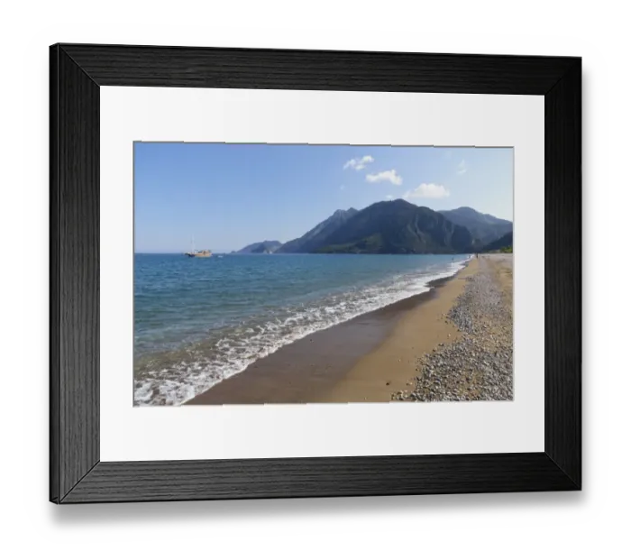 Framed Print : Beach of Olympos, Lycian Coast, Cirali, Lycia, Province of Antalya, Turkey Framed Print : Beach of Olympos, Lycian Coast, Cirali, Lycia, Province of Antalya, Turkey