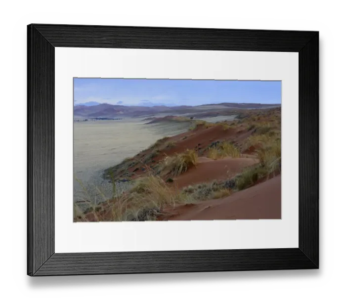 Framed Print : Desert landscape, Namib, Hardap Region, Namibia Framed Print : Desert landscape, Namib, Hardap Region, Namibia
