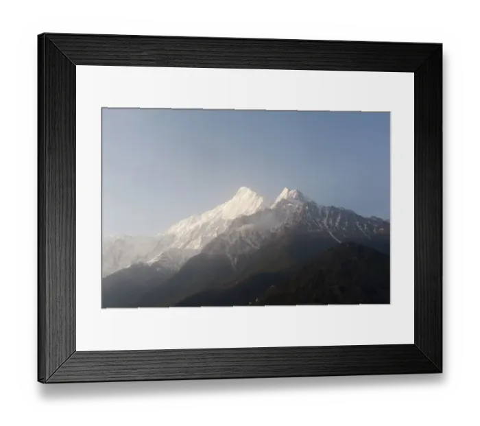 Framed Print : Mount Nilgiri North, 7061 m, in the morning light, bei Jomsom, Lower Mustang, Nepal