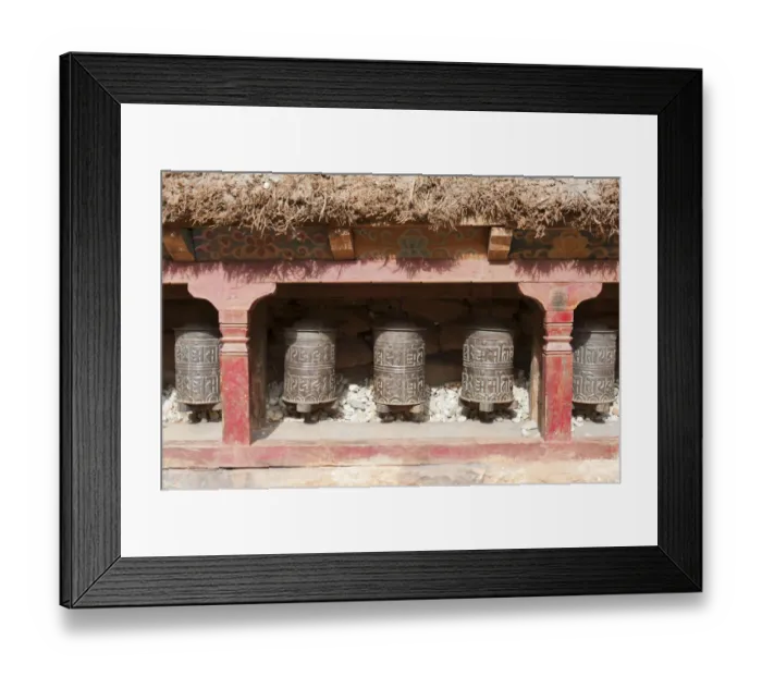 Framed Print : Buddhist prayer wheels, Kagbeni Gompa monastery, Lower Mustang, Nepal, Asia Framed Print : Buddhist prayer wheels, Kagbeni Gompa monastery, Lower Mustang, Nepal, Asia