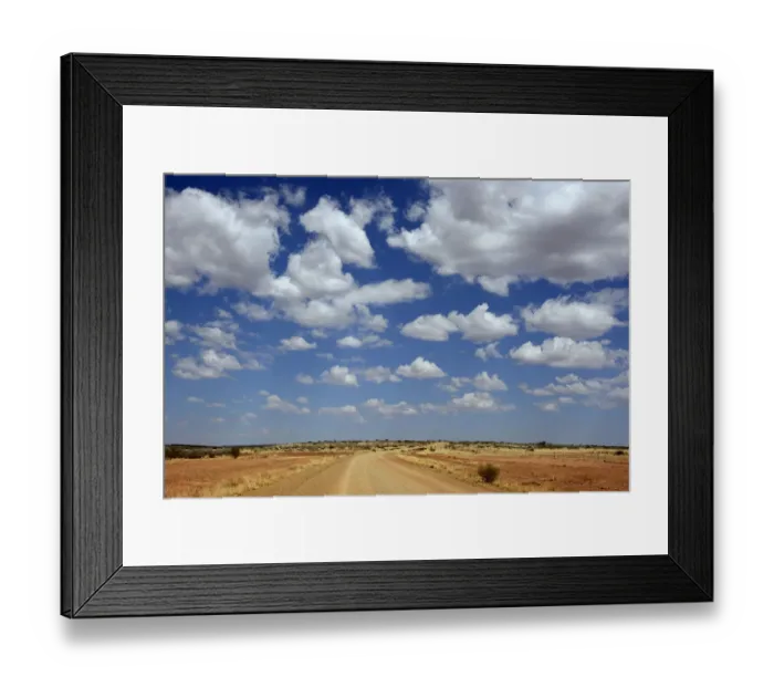 Framed Print : Track in a desert landscape, Naukluft Mountains, Hardap Region, Namibia Framed Print : Track in a desert landscape, Naukluft Mountains, Hardap Region, Namibia
