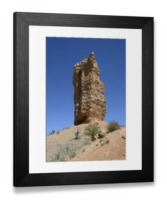 Framed Print : Vingerklip or Finger Rock, a 35m high limestone cliff, Kunene Region, Namibia Framed Print : Vingerklip or Finger Rock, a 35m high limestone cliff, Kunene Region, Namibia