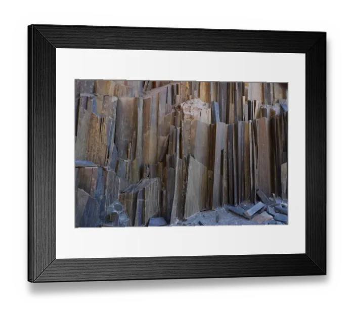 Framed Print : Basalt columns, so-called Organ Pipes, Twyfelfontein, Damaraland, Kunene Region, Namibia Framed Print : Basalt columns, so-called Organ Pipes, Twyfelfontein, Damaraland, Kunene Region, Namibia