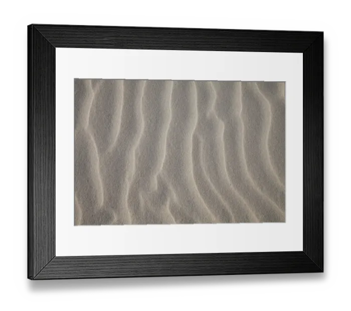 Framed Print : Sand structures, North Sea, Lower Saxony, Germany