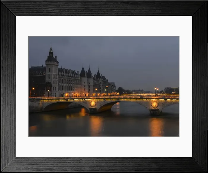Framed Print : La Conciergerie at dusk, Paris, Ile-de-France, France Framed Print : La Conciergerie at dusk, Paris, Ile-de-France, France