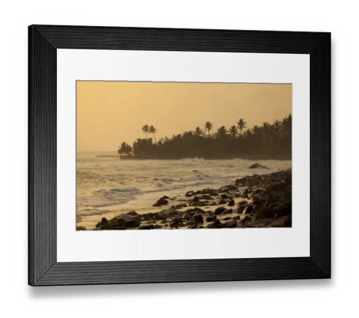 Framed Print : Beach section with swell at dusk, near Galle, Pettigalawatta region, Southern Province, Sri Lanka Framed Print : Beach section with swell at dusk, near Galle, Pettigalawatta region, Southern Province, Sri Lanka