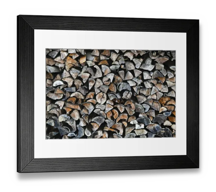 Framed Print : Stacked firewood Framed Print : Stacked firewood