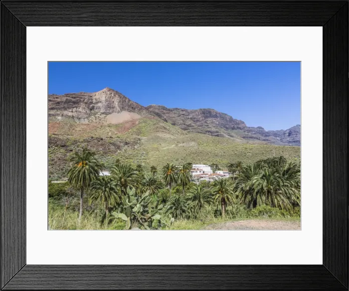 Framed Print : Mountain landscape near Artenara, Gran Canaria, Canary Islands, Spain Framed Print : Mountain landscape near Artenara, Gran Canaria, Canary Islands, Spain