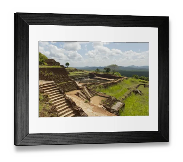 Framed Print : Ruins of the fortress, palace, Sigiriya or Lion Rock Fortress, Sri Lanka Framed Print : Ruins of the fortress, palace, Sigiriya or Lion Rock Fortress, Sri Lanka