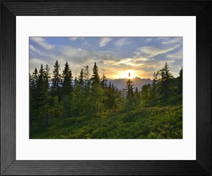 Framed Print : Mountain landscape, Naunz, the Karwendel Range at the back, Tyrol, Austria Framed Print : Mountain landscape, Naunz, the Karwendel Range at the back, Tyrol, Austria