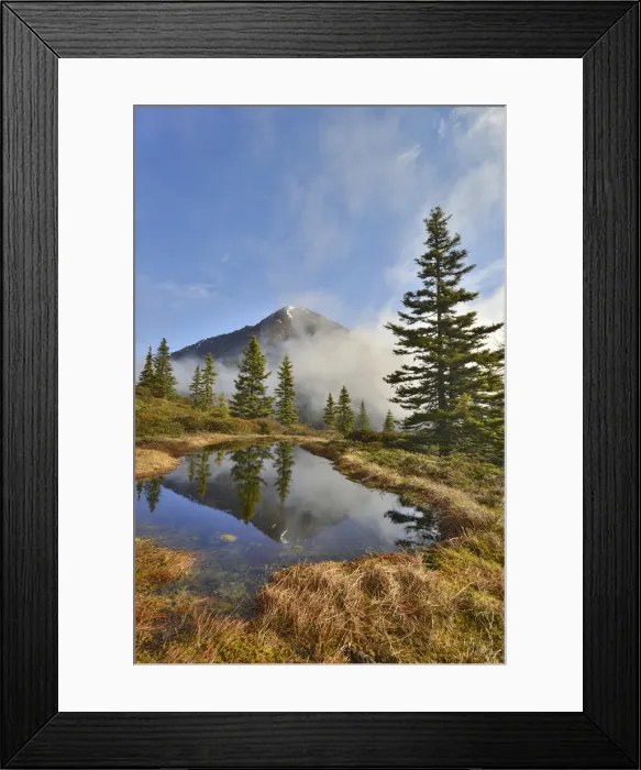 Framed Print : Mountain landscape in the spring, Mt Kuhmesser at the back, from Mt Kleiner Gamsstein, Tux Prealps, Tyrol, Austria Framed Print : Mountain landscape in the spring, Mt Kuhmesser at the back, from Mt Kleiner Gamsstein, Tux Prealps, Tyrol, Austria
