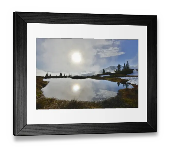 Framed Print : Mountain landscape with snow, Zillertal Valley at the back, Mt Kleiner Gamsstein, Tux Prealps, Tyrol, Austria Framed Print : Mountain landscape with snow, Zillertal Valley at the back, Mt Kleiner Gamsstein, Tux Prealps, Tyrol, Austria