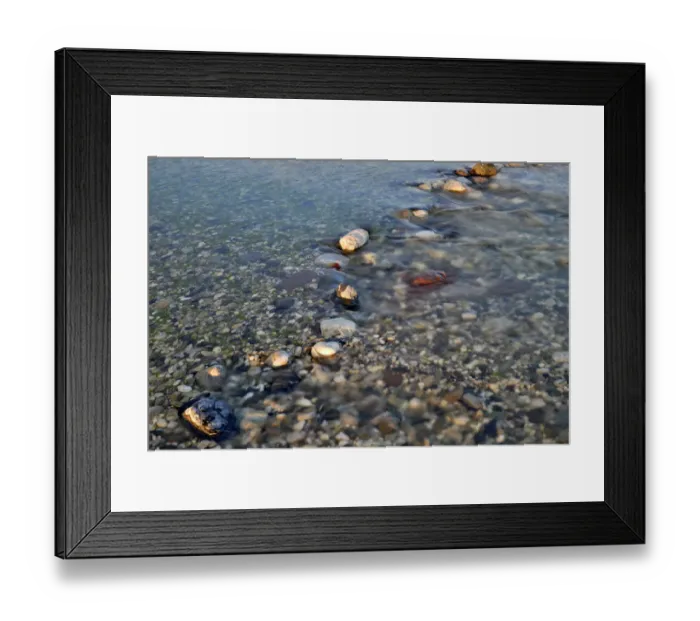 Framed Print : Rocks in the Tagliamento braided river, Forgaria nel Friuli, Udine province, Italy