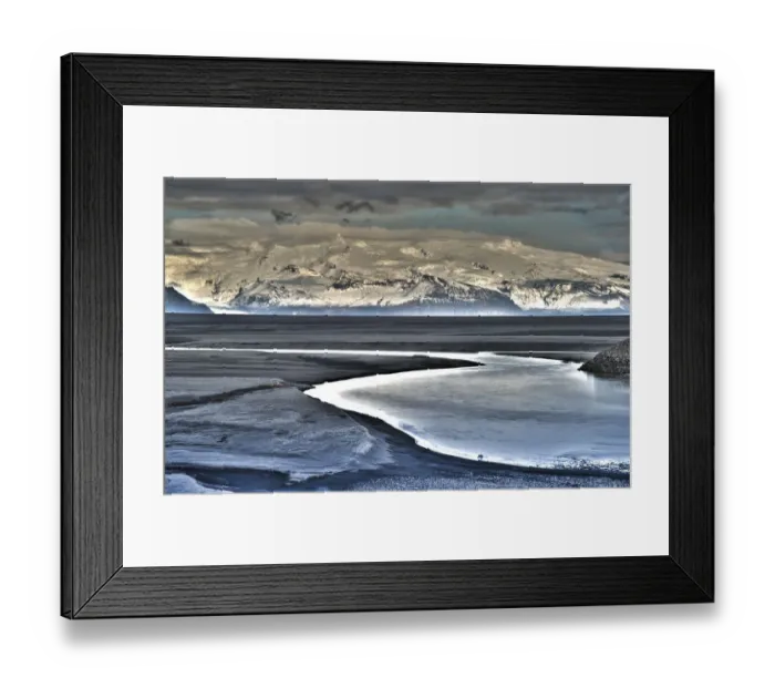 Framed Print : Vatnajoekull Glacier with Sander Skeioararsandur outwash plain, Skeioararsandur, Southern Region, Iceland Framed Print : Vatnajoekull Glacier with Sander Skeioararsandur outwash plain, Skeioararsandur, Southern Region, Iceland