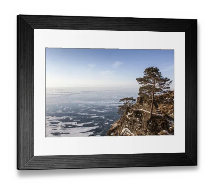 Framed Print : Lake Baikal in winter, western shore, Lake Baikal Region, Siberia, Russia Framed Print : Lake Baikal in winter, western shore, Lake Baikal Region, Siberia, Russia