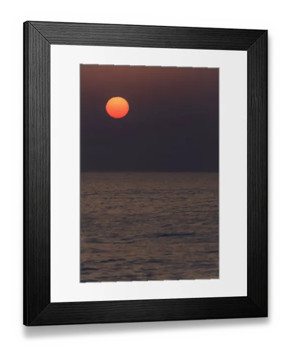 Framed Print : Sunrise over the Arabian Sea, Al Ashkharah, Ash Sharqiyah, Oman