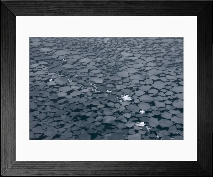 Framed Print : Floes created by slush, Paradise Bay, Antarctic Peninsula, Antarctica