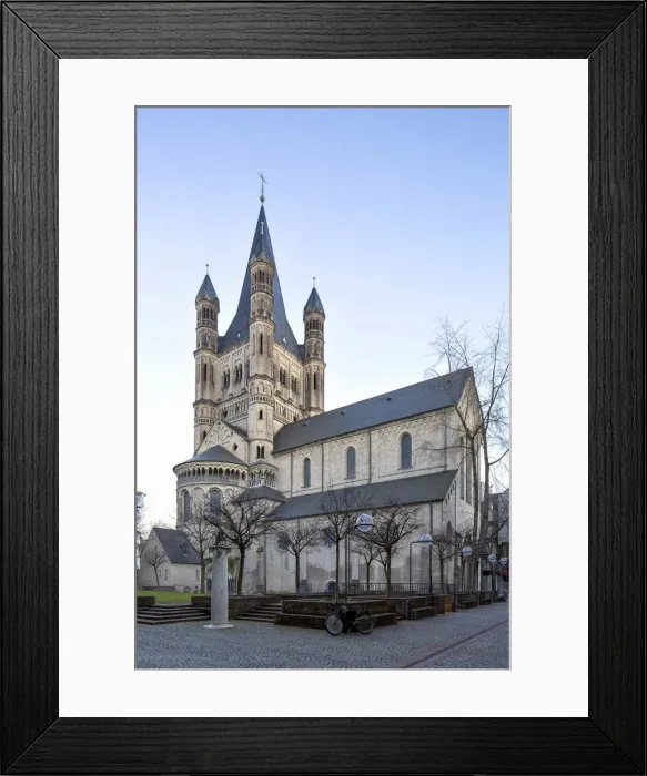 Framed Print : Great Saint Martin Church in Colognes historic centre, Cologne, North Rhine-Westphalia, Germany Framed Print : Great Saint Martin Church in Colognes historic centre, Cologne, North Rhine-Westphalia, Germany
