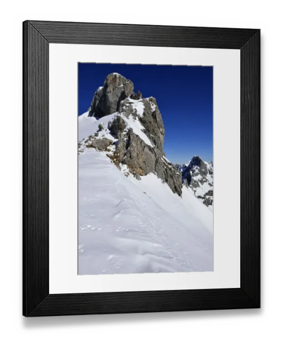 Framed Print : Kirchl -2250 m- and Raffel-Spitze -2324 m-, Karwendel Mountains, Mittenwald, Werdenfelser Land, Bavarian Alps, Bavaria, Germany Framed Print : Kirchl -2250 m- and Raffel-Spitze -2324 m-, Karwendel Mountains, Mittenwald, Werdenfelser Land, Bavarian Alps, Bavaria, Germany