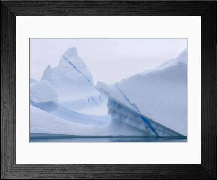 Framed Print : Blue stripe, frozen melt water in a white iceberg, Pleneau Bay, Antarctic Peninsula, Antarctica Framed Print : Blue stripe, frozen melt water in a white iceberg, Pleneau Bay, Antarctic Peninsula, Antarctica
