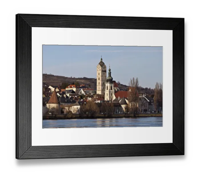 Framed Print : Krems-Stein on Danube river, historic center, Krems-Stein, Waldviertel, Lower Austria, Austria Framed Print : Krems-Stein on Danube river, historic center, Krems-Stein, Waldviertel, Lower Austria, Austria
