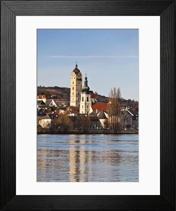Framed Print : Krems-Stein on Danube river, Altstadt am Wasser, Krems-Stein, Waldviertel, Lower Austria, Austria Framed Print : Krems-Stein on Danube river, Altstadt am Wasser, Krems-Stein, Waldviertel, Lower Austria, Austria