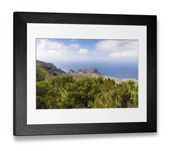 Framed Print : View from the lookout Mirador de Alojera in the Garajonay National Park, La Gomera, Canary Islands, Spain Framed Print : View from the lookout Mirador de Alojera in the Garajonay National Park, La Gomera, Canary Islands, Spain
