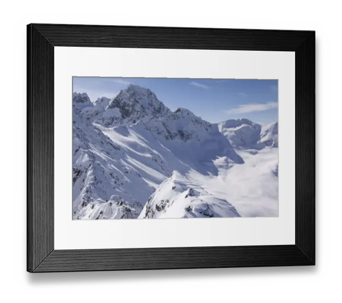 Framed Print : The snowy Sellrain mountains, Stubai Alps, Tyrol, Austria Framed Print : The snowy Sellrain mountains, Stubai Alps, Tyrol, Austria