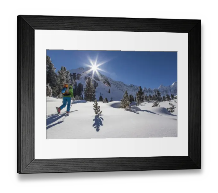 Framed Print : Ski tour walker to the Karlesspitze, Stubai Alps, Kuhtai, Tyrol, Austria Framed Print : Ski tour walker to the Karlesspitze, Stubai Alps, Kuhtai, Tyrol, Austria