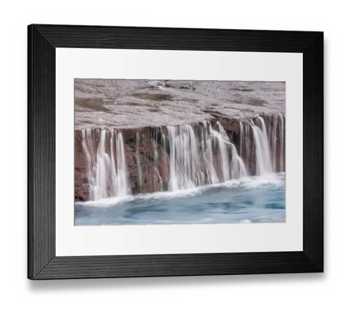 Framed Print : Hraunfossar waterfalls, near Husafell, Iceland Framed Print : Hraunfossar waterfalls, near Husafell, Iceland