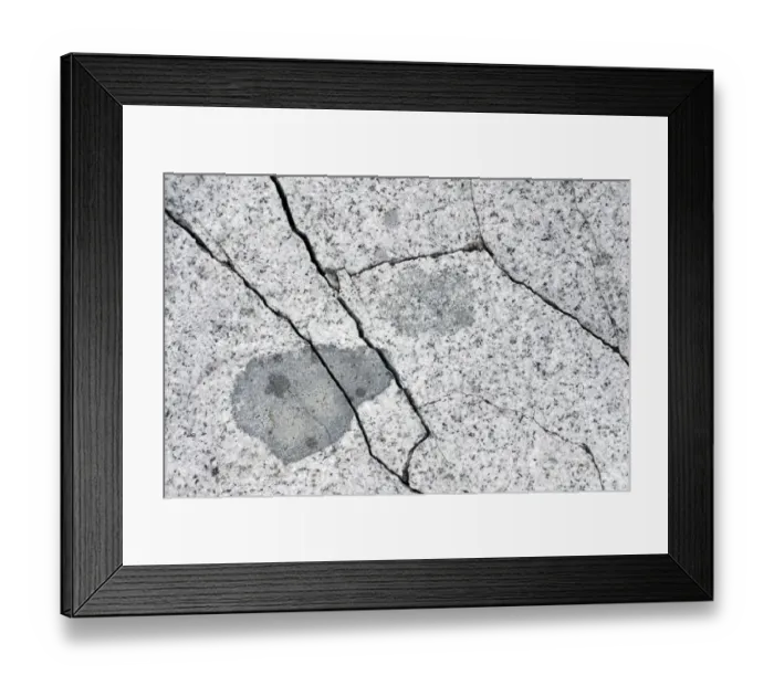 Framed Print : Cracks in granite, frost shattering, Petermann Island, Antarctic Peninsula, Antarctica Framed Print : Cracks in granite, frost shattering, Petermann Island, Antarctic Peninsula, Antarctica
