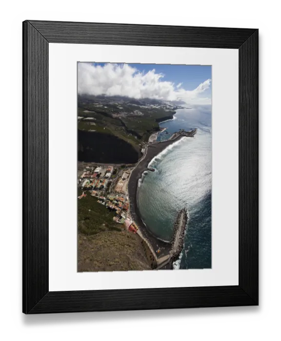 Framed Print : Bay with a beach, Tazacorte, La Palma, Canary Islands, Spain Framed Print : Bay with a beach, Tazacorte, La Palma, Canary Islands, Spain