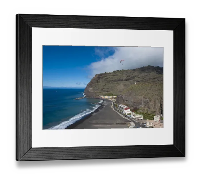 Framed Print : Beach, Tazacorte, La Palma, Canary Islands, Spain Framed Print : Beach, Tazacorte, La Palma, Canary Islands, Spain