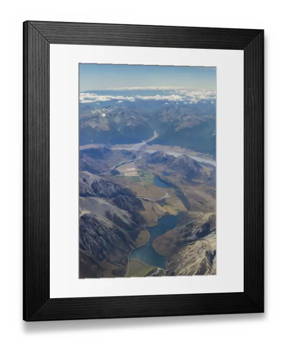 Framed Print : Aerial view, Lake Pearson, Lake Grasmere, Lake Sarah and the Waimakariri River, Canterbury Region, New Zealand Framed Print : Aerial view, Lake Pearson, Lake Grasmere, Lake Sarah and the Waimakariri River, Canterbury Region, New Zealand