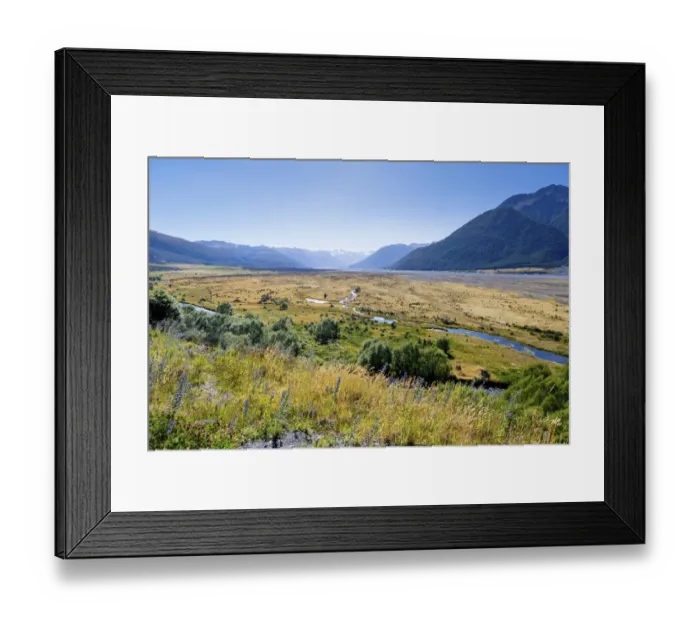 Framed Print : Waimakariri River, looking towards the Polar Range and Mount Dome, 1939m, Canterbury Region, New Zealand Framed Print : Waimakariri River, looking towards the Polar Range and Mount Dome, 1939m, Canterbury Region, New Zealand