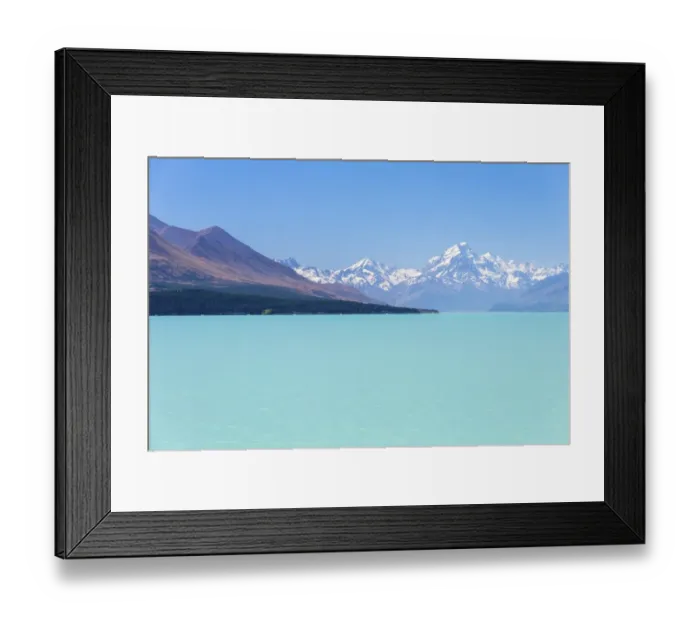 Framed Print : Lake Pukaki, Aoraki or Mount Cook behind, 3754m, Lake Pukaki, Pukaki, Canterbury Region, New Zealand Framed Print : Lake Pukaki, Aoraki or Mount Cook behind, 3754m, Lake Pukaki, Pukaki, Canterbury Region, New Zealand