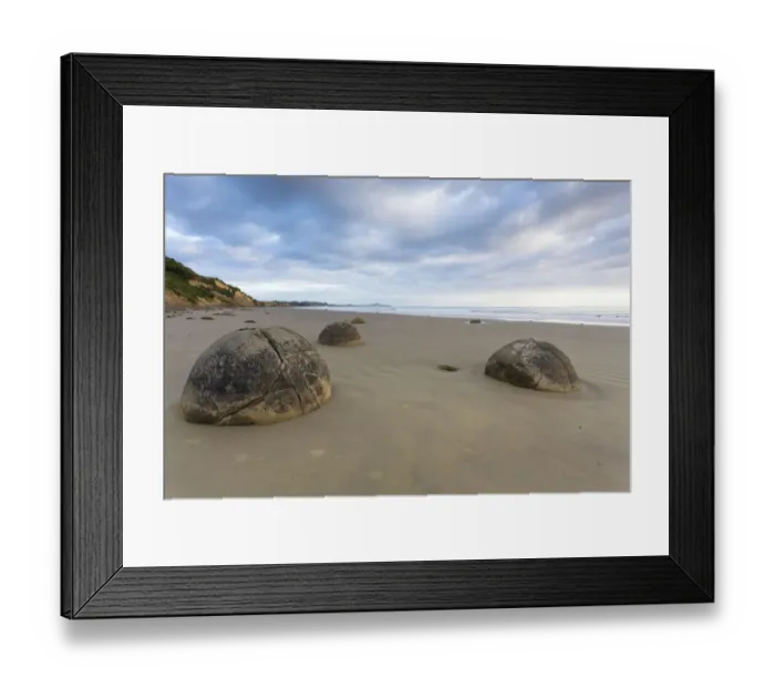 Framed Print : Moeraki Boulders on the beach, Moeraki Beach, Hampden, Otago Region, New Zealand Framed Print : Moeraki Boulders on the beach, Moeraki Beach, Hampden, Otago Region, New Zealand
