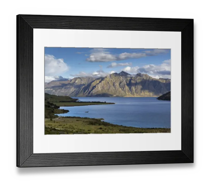 Framed Print : Lake Hawea with the Corner Peak, The Neck, Otago Region, New Zealand Framed Print : Lake Hawea with the Corner Peak, The Neck, Otago Region, New Zealand