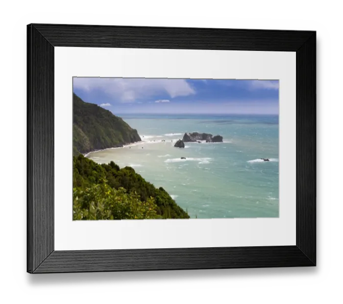 Framed Print : View from Knights Point of the Tasman Sea, Hst, West Coast Region, New Zealand Framed Print : View from Knights Point of the Tasman Sea, Hst, West Coast Region, New Zealand