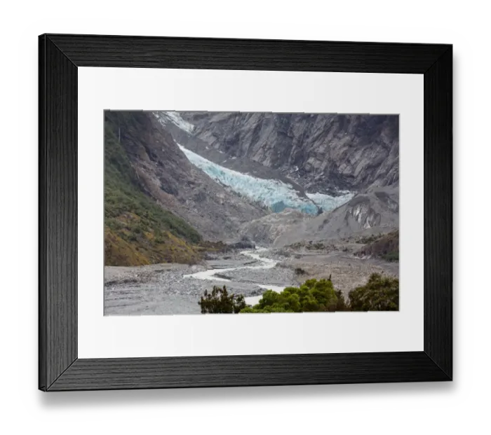 Framed Print : Glacier tongue of the Franz Josef Glacier, Franz Josef Glacier, Westland National Park, West Coast Region, New Zealand Framed Print : Glacier tongue of the Franz Josef Glacier, Franz Josef Glacier, Westland National Park, West Coast Region, New Zealand