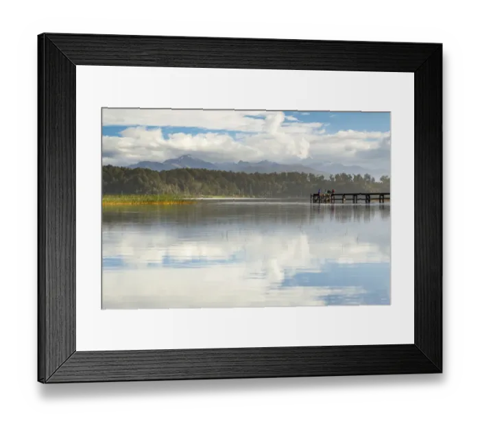 Framed Print : Evening mood at Lake Mahinapua, Ruatapu, West Coast Region, New Zealand Framed Print : Evening mood at Lake Mahinapua, Ruatapu, West Coast Region, New Zealand