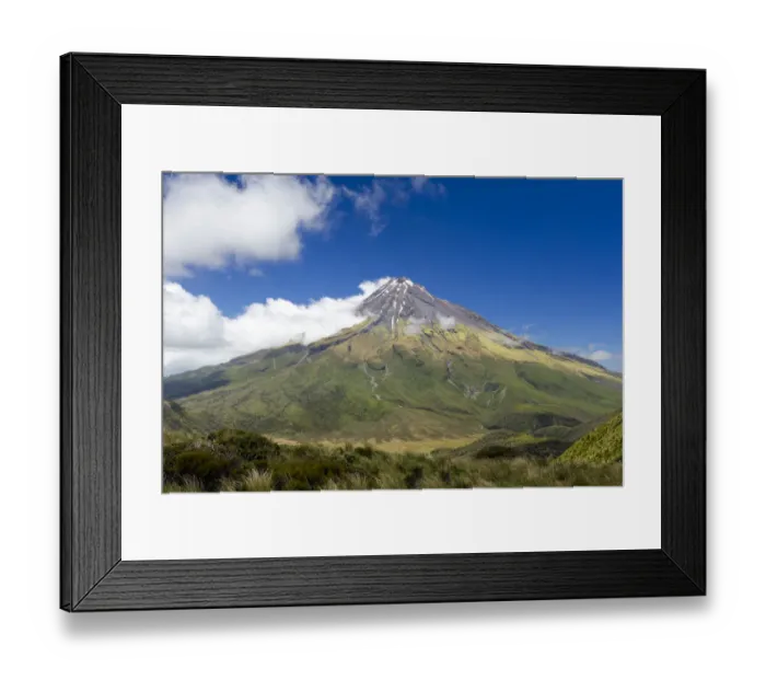 Framed Print : Mount Taranaki volcano, Pouakai Range, Egmont National Park, Taranaki Region, New Zealand Framed Print : Mount Taranaki volcano, Pouakai Range, Egmont National Park, Taranaki Region, New Zealand